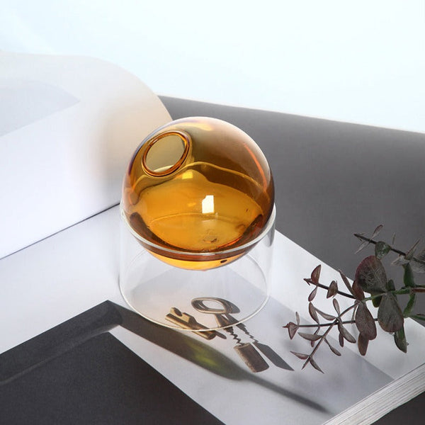 Sphere Balance Glass Vase