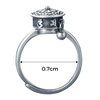 Spinning Lotus Mantra Ring For Women Mindful Compassion Reminder