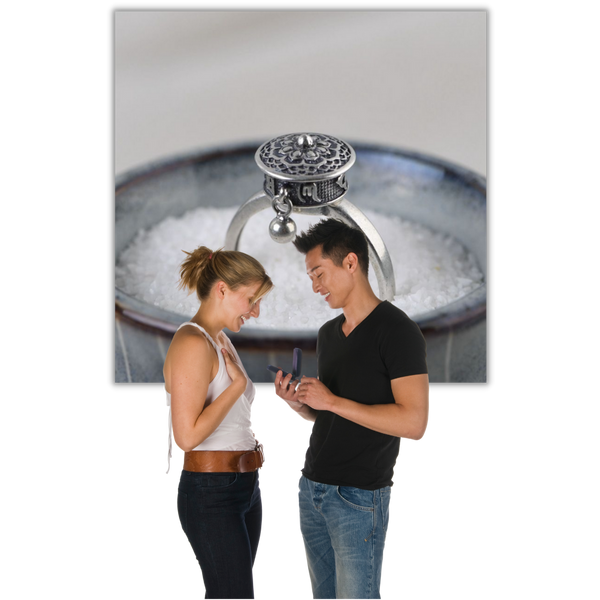 Spinning Lotus Mantra Ring For Women Mindful Compassion Reminder