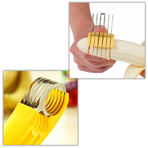 Premium Stainless Banana Slicer For Fast Even Slices Every Time