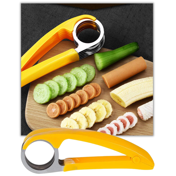 Premium Stainless Banana Slicer For Fast Even Slices Every Time