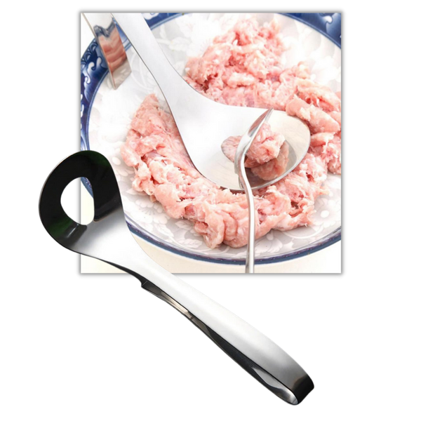 Stainless Steel One-Press Meatball Moulding Spoon For Perfect Circles