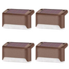 Solar Step Lights 4 Pack Warm Weatherproof Stair Illumination