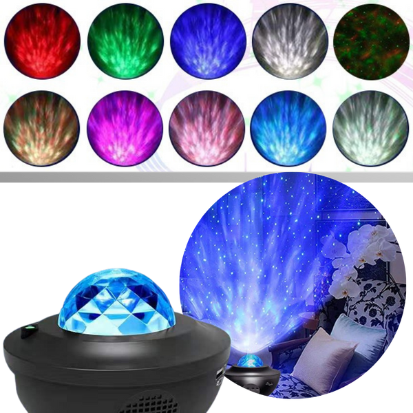 Starry Night Sky Projector With Bluetooth Speaker For Relaxing Ambience