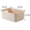 Portable Plastic Storage Basket For Makeup And Skincare Organization