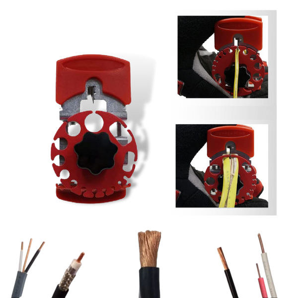 All Purpose Handheld Wire Stripper With Safe Efficient Blades