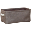 Premium Linen Storage Basket With Durable Rope Handles Stackable
