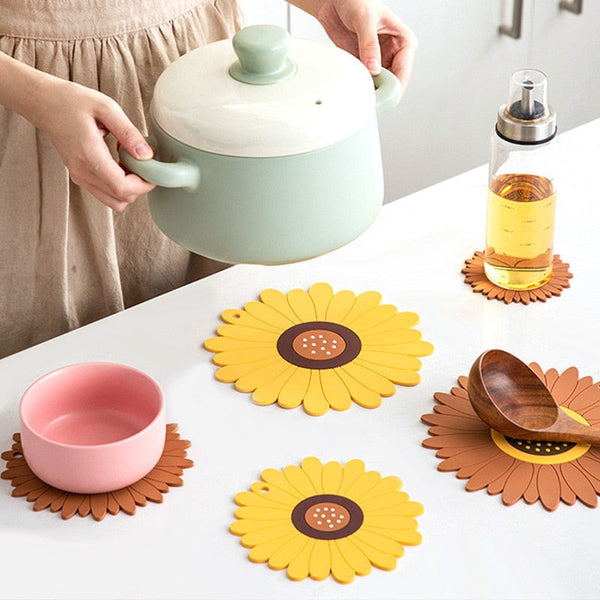 Sunflower Shape Coffee Coaster