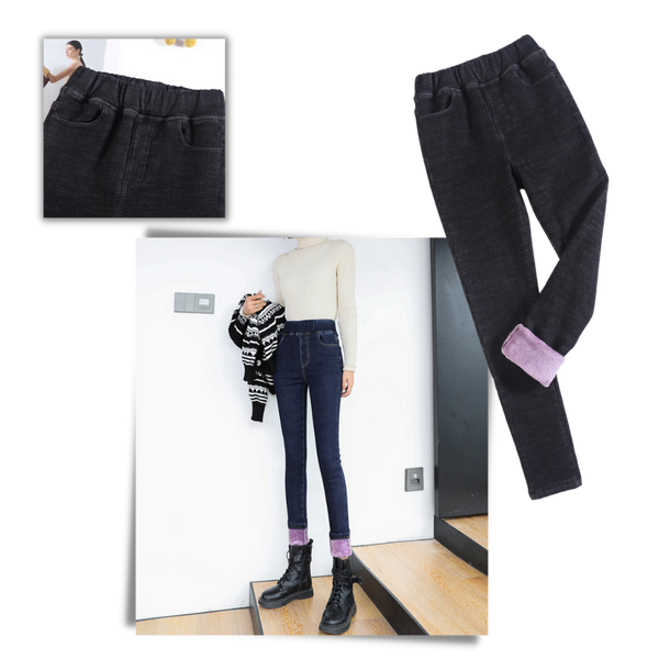 Women's Thermal Fleece-Lined Jeggings With Cozy All-Day Warmth