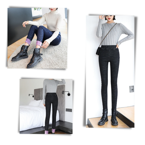 Women's Thermal Fleece-Lined Jeggings With Cozy All-Day Warmth