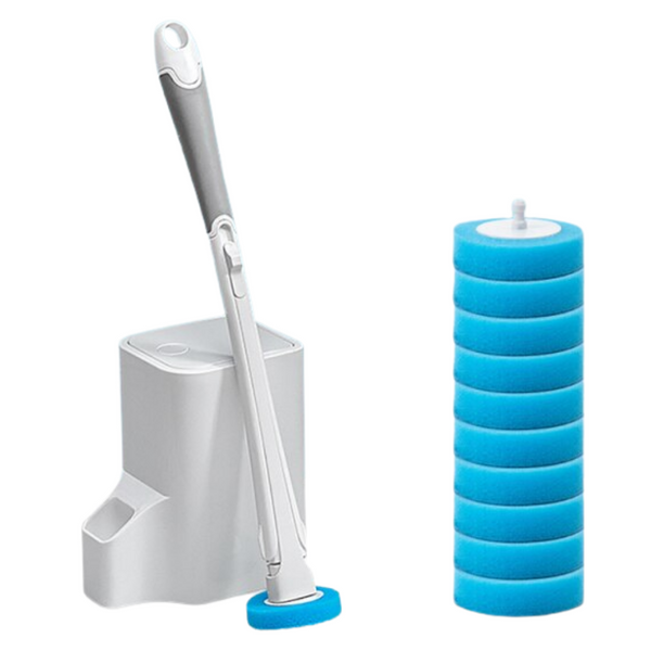 Premium Disposable Toilet Brush With Ergonomic Grip For Odor Control