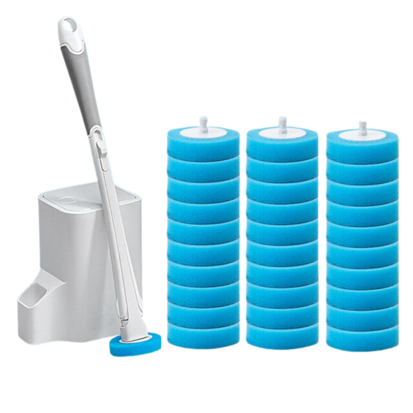 Premium Disposable Toilet Brush With Ergonomic Grip For Odor Control