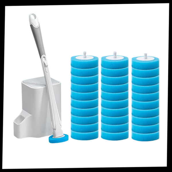 Premium Disposable Toilet Brush With Ergonomic Grip For Odor Control