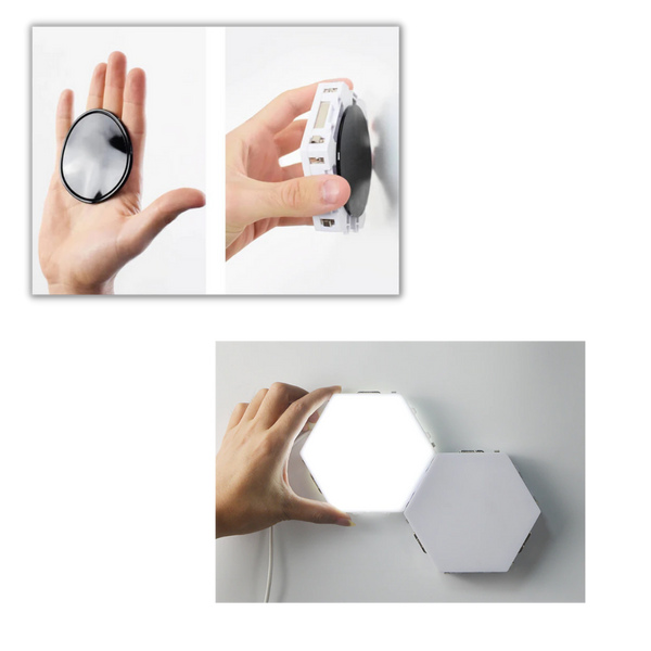 Modular Touch LED Panel Lights Three Pack Dimmable Brightness