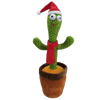 Interactive Plush Cactus Parrot Toy With Voice Recording And 360 Turning