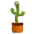 Interactive Plush Cactus Parrot Toy With Voice Recording And 360 Turning