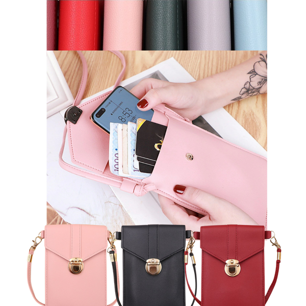 Touchscreen Phone Crossbody Bag With Secure Access And Pockets