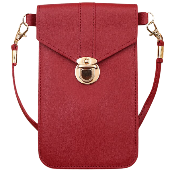 Touchscreen Phone Crossbody Bag With Secure Access And Pockets