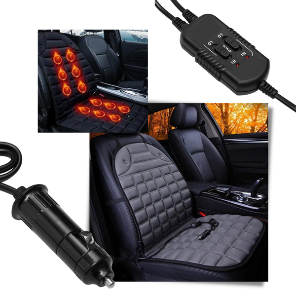 Universal Heated Seat Cover For Cars And Trucks With Rapid Warmth