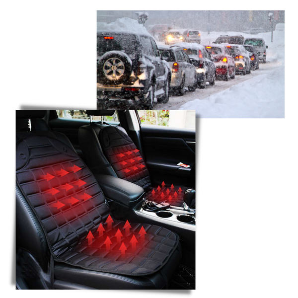 Universal Heated Seat Cover For Cars And Trucks With Rapid Warmth