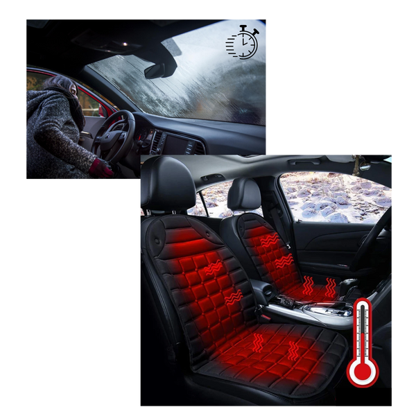 Universal Heated Seat Cover For Cars And Trucks With Rapid Warmth