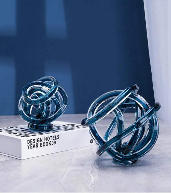 Twisted Coil Glass Sculpture