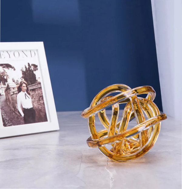 Twisted Coil Glass Sculpture