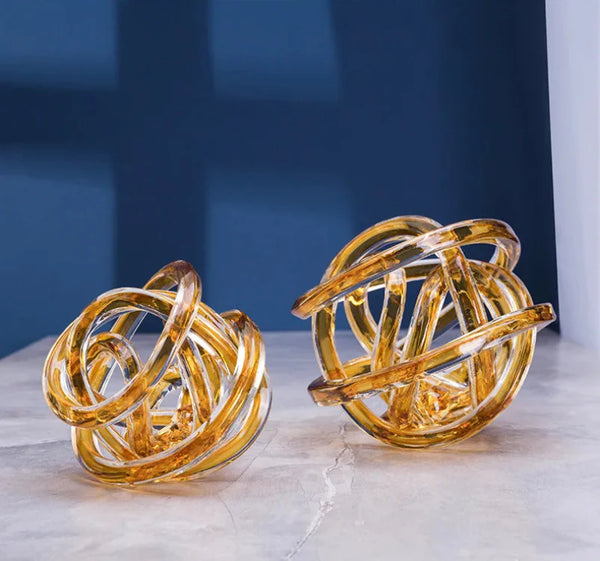 Twisted Coil Glass Sculpture