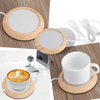 USB Wood Grain Cup Warmer With Even Heat To Keep Drinks Warm