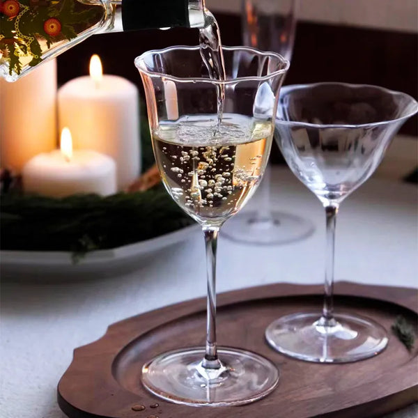 Clear Grove Wine Glass