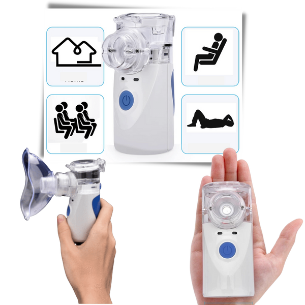 Silent Portable Ultrasonic Nebuliser For All Ages With Easy Breathing