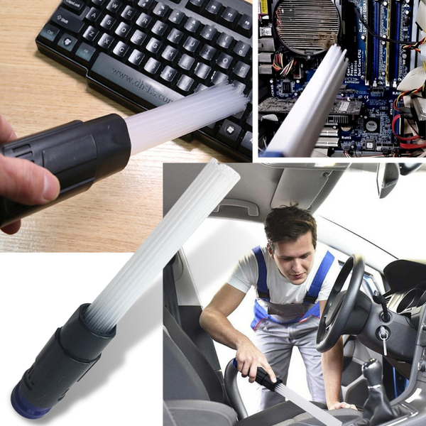 Universal Reach Duster Vacuum Attachment For Tight Corners