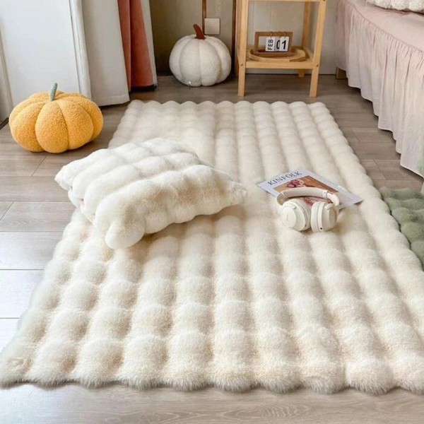 Premium Soft Rabbit Faux Fur Carpet Luxury Plush Floor Rug Home Decor