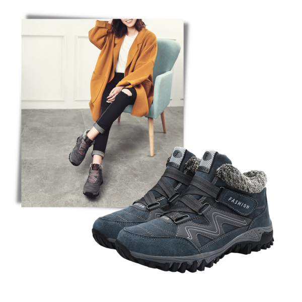 Premium Leather Winter Boots Waterproof Anti Slip With Warmth
