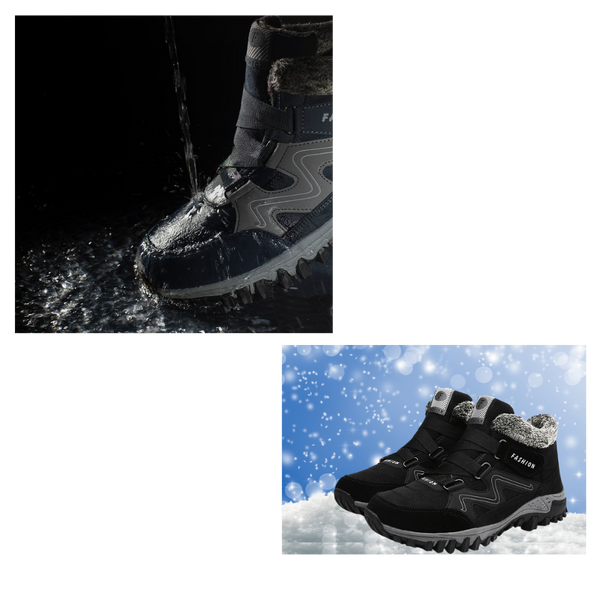 Premium Leather Winter Boots Waterproof Anti Slip With Warmth