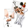 Premium Dual Function Wine Bottle Opener With Easy Grip Wing Design
