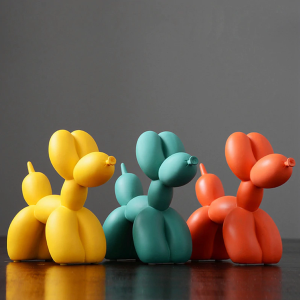 Vibrant Color Balloon Dog Sculpture