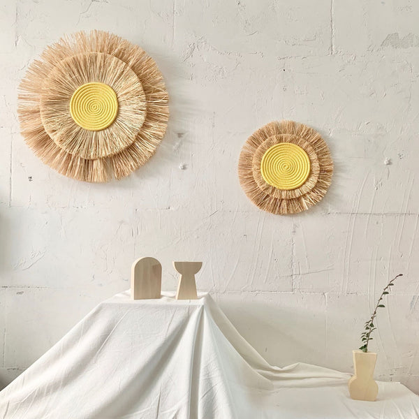Vintage Sun Straw Wall Art