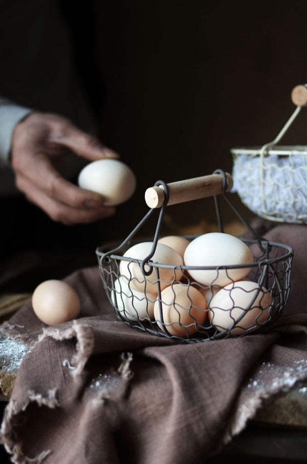 Vintage Wrought Iron Basket
