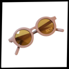 UV400 Kids Round Sunglasses for Ages 1 to 5 with Vintage Frames