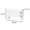All-In-One Wall Mounted Kitchen Organizer For Paper Towels Foil And Wrap
