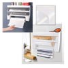 All-In-One Wall Mounted Kitchen Organizer For Paper Towels Foil And Wrap