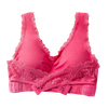 Posture-Boosting Seamless Wireless Lace Push-Up Bra