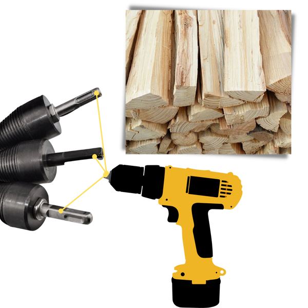 Wood Splitting Drill Bit For Easy And Precise Wood Cutting