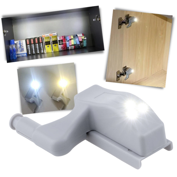 Wireless Hinge LED Cabinet Lights Pack Of Ten Easy Install Energy Saving