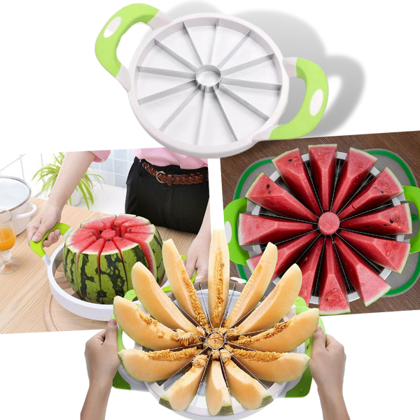 Watermelon And Fruit Slicer With Non Slip Handles For Even Slices