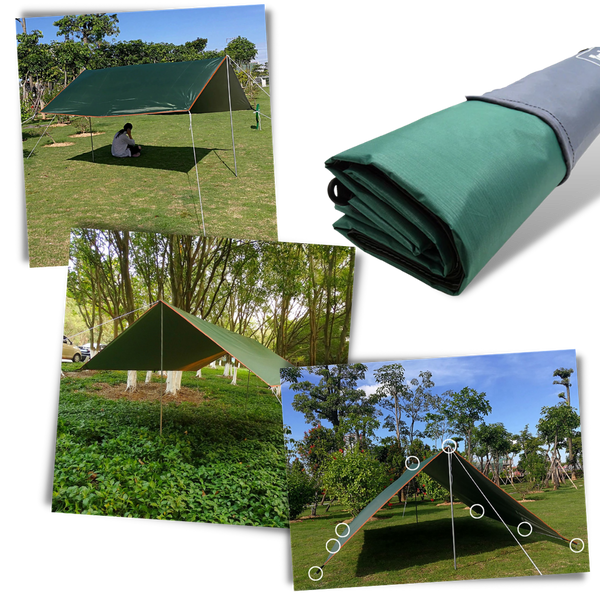 Lightweight Weatherproof Camping Tarp Shelter Kit for Quick Setup
