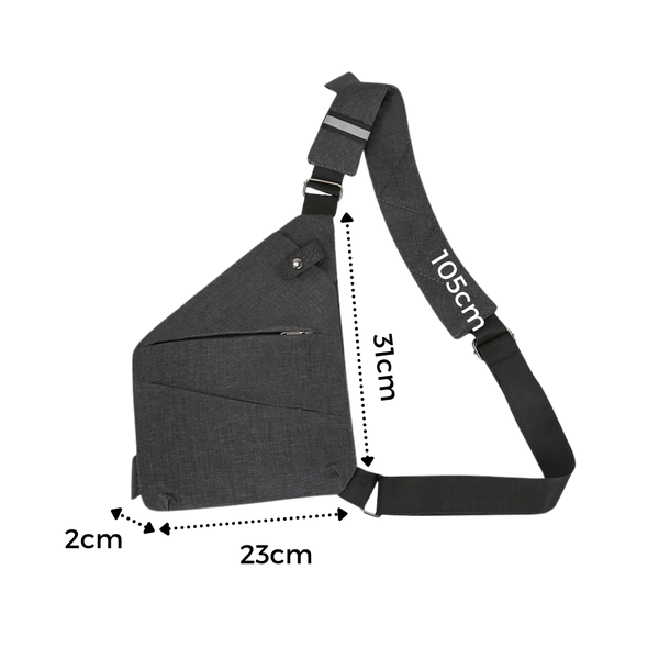 Waterproof Pocket Bag With Multiple Pockets And Adjustable Strap