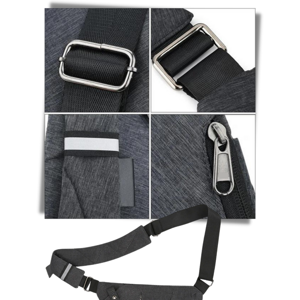 Waterproof Pocket Bag With Multiple Pockets And Adjustable Strap