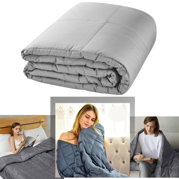 Luxurious Weighted Blanket With Deep Pressure Therapy For Better Sleep